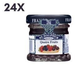 Kit 24 Mini Geleias Quatro Frutas St Dalfour 28g Cada Kit 24 Mini Geleias Quatro Frutas St Dalfour 28g Cada