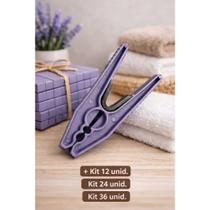 Kit 24 ou 36 Prendedores de Roupa Reforçado Antivento Plástico Super Resistente Casa Organização Kit 24 ou 36 Prendedores de Roupa Reforçado Antivento Plástico Super Resistente Casa Organização