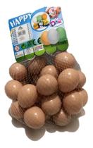 Kit 24 Ovos Falsos Brincadeira Plástico Para Indez Galinha C