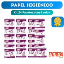 Kit 24 Pacotes Papel Higiênico Best Lite Folha Dupla Neutro 20m com 4 Rolos Kit 24 Pacotes Papel Higiênico Best Lite Folha Dupla Neutro 20m com 4 Rolos