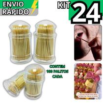 Kit 24 Paliteiros em Acrílico com 100 Palitos Cada Petiscos Restaurantes Bares Buffet Porta Palito Kit 24 Paliteiros em Acrílico com 100 Palitos Cada Petiscos Restaurantes Bares Buffet Porta Palito