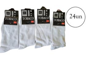 Kit 24 Pares De Meias Adulto Masculina Esportiva Cano Alto