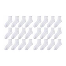 Kit 24 Pares De Meias Esportivas Cano Médio Cores Neutras Em Malha Macia Cores Versáteis Kit 24 Pares De Meias Esportivas Cano Médio Cores Neutras Em Malha Macia Cores Versáteis