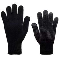 Kit 24 Pares Luva Malha Tricotada Pigmentada Preta CA 36347 Volk