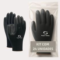 Kit 24 Pares Luva Multitato Mecânico Eletricista Pedreiro