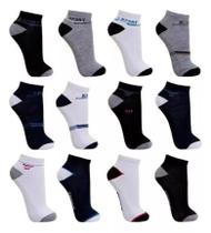 Kit 24 Pares Meia Masculino Cano Curto Esportiva Varias Cores Kit 24 Pares Meia Masculino Cano Curto Esportiva Varias Cores