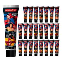 Kit 24 Pasta de Dente Infantil Gel com Flúor 50g Heróis DC Liga da Justiça Creme Dental Dentalclean Kit 24 Pasta de Dente Infantil Gel com Flúor 50g Heróis DC Liga da Justiça Creme Dental Dentalclean