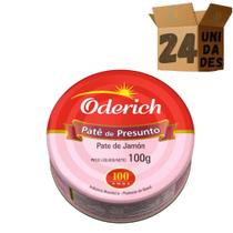Kit 24 Patê De Presunto Oderich Lata 100g