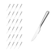 Kit 24 Pçs Faca Reforçada Inox Restaurante / Casa / Bar Kit 24 Pçs Faca Reforçada Inox Restaurante / Casa / Bar
