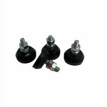 Kit 24 pé nivelador/sapata de borracha 3cm parafuso 1/4 pol