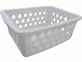 Kit 24 Peças Cesto Multiuso Pequeno Branco 12X6X16Cm Pp Kit 24 Peças Cesto Multiuso Pequeno Branco 12X6X16Cm Pp