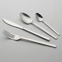 Kit 24 peças faqueiro home&co savana inox prata