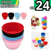 Kit 24 Peças Forma de Cupcake Silicone Muffin Forminha Tortinhas Mini Tortas Resistente Ao Calor Kit 24 Peças Forma de Cupcake Silicone Muffin Forminha Tortinhas Mini Tortas Resistente Ao Calor