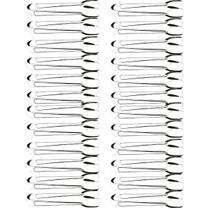Kit 24 Pegadores Pinças 18cm Aço Inox Servir Frios Especiarias Carnes Multiuso Brinox