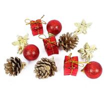 Kit 24 Pendente Pinha Bolas Anjos Presente Enfeite Para Árvore De Natal Decoração Natalina Kit 24 Pendente Pinha Bolas Anjos Presente Enfeite Para Árvore De Natal Decoração Natalina