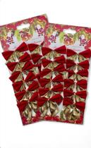 Kit 24 Pendentes De Laço Para Árvore de Natal Kit 24 Pendentes De Laço Para Árvore de Natal