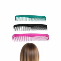 Kit 24 pentes de cabelo plástico corte reto com dente misto Kit 24 pentes de cabelo plástico corte reto com dente misto