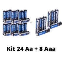 Kit 24 Pilha Aa + 8 Aaa Panasonic Comum Super Hyper Kit 24 Pilha Aa + 8 Aaa Panasonic Comum Super Hyper