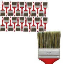 Kit 24 Pincel Trinchas Para Pintura Tigre Media 500 2 1/2 Polegadas Cerda Gris Parede Látex Acrílico Kit 24 Pincel Trinchas Para Pintura Tigre Media 500 2 1/2 Polegadas Cerda Gris Parede Látex Acrílico