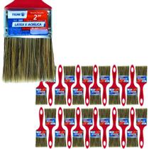 Kit 24 Pincel Trinchas Para Pintura Tigre Media 500 2 Polegadas Cerda Gris Parede Látex Acrílico Kit 24 Pincel Trinchas Para Pintura Tigre Media 500 2 Polegadas Cerda Gris Parede Látex Acrílico