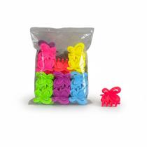 kit 24 Piranha Cabelo Borboleta Colorida Kit Sortido 5x3cm