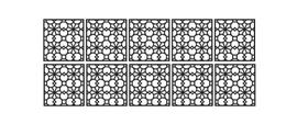 Kit 24 Placas Painel De Mdf 3mm Elemento Vazado Cobogó