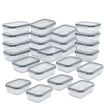 Kit 24 pote vidro hermatico tampa vedação 1040ml recipiente organizador microondas cozinha marmita freezer Kit 24 pote vidro hermatico tampa vedação 1040ml recipiente organizador microondas cozinha marmita freezer