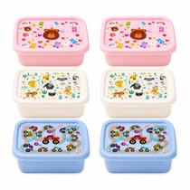 Kit 24 Potes Organizador 220ml Dinossauro Azul Infantil Kit 24 Potes Organizador 220ml Dinossauro Azul Infantil