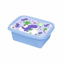 Kit 24 Potes Organizador 220ml Dinossauro Azul Infantil Kit 24 Potes Organizador 220ml Dinossauro Azul Infantil