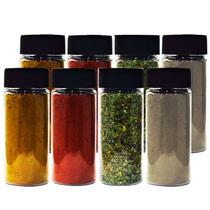 Kit 24 Potes para Tempero com Tampa de Abertura Dupla 100ml Kit 24 Potes para Tempero com Tampa de Abertura Dupla 100ml