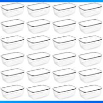 Kit 24 Potes Plásticos Retangular Com Tampa, Jogo Pote Bpa Free. Conjunto Potinhos Fitness Kit 24 Potes Plásticos Retangular Com Tampa, Jogo Pote Bpa Free. Conjunto Potinhos Fitness