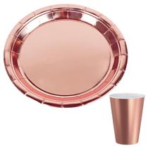 Kit 24 Pratos 24 Copos de Papel Festa Aniversário