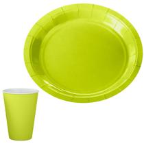 Kit 24 Pratos 24 Copos de Papel Festa Aniversário