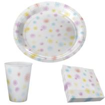 Kit 24 Pratos Copos e Guadanapos Festa Aniversário