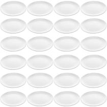 Kit 24 Pratos de Melamina Brancos para Restaurantes Hotéis Bares 25,5cm para Servir Lyor Kit 24 Pratos de Melamina Brancos para Restaurantes Hotéis Bares 25,5cm para Servir Lyor