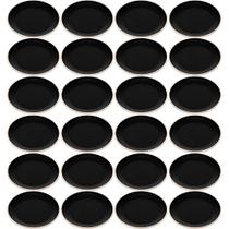 Kit 24 Pratos para Sobremesa Preto Fosco Wolff Restaurante Pratinhos Elegantes para Servir Kit 24 Pratos para Sobremesa Preto Fosco Wolff Restaurante Pratinhos Elegantes para Servir