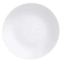 Kit 24 Pratos Rasos Porcelana Branca 25cm Tramontina Leonora Restaurante Bar Eventos