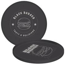kit 24 Pratos Servir Hambúrguer 20cm Plástico Resistente Cinza Tramontina Black Burger kit 24 Pratos Servir Hambúrguer 20cm Plástico Resistente Cinza Tramontina Black Burger