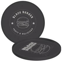 kit 24 Pratos Servir Hambúrguer 20cm Plástico Resistente Cinza Tramontina Black Burger kit 24 Pratos Servir Hambúrguer 20cm Plástico Resistente Cinza Tramontina Black Burger