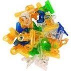 Kit 24 Presilhas 31mm Plástico Colorida Para Unhas Curvatura