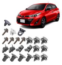 Kit 24 Presilhas Grampo Parachoque Dianteiro Yaris 2018 2021