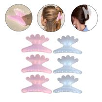 Kit 24 Presilhas Prendedor Transparente Muda de Cor No Sol Cabelos Estilo Look Acessório Menina Feminino Cabeleireira Penteados