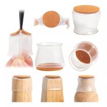 Kit 24 Protetor Pé De Cadeira Almofadas Pezinho Com Feltro 2cm A 3.2cm