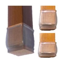 Kit 24 Protetor Pezin Quadrado Feltro Pé Cadeira Mesa Moveis