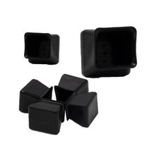 Kit 24 Protetor Quadrado Para Pé Mobília Cadeira Mesa Outros