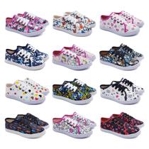 Kit 24 Prs Tênis Desenho Infantil Menina Menino Atacado K80 Kit 24 Prs Tênis Desenho Infantil Menina Menino Atacado K80