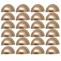 Kit 24 Puxadores para Móveis 1753 Grenade Concha Dourado Armários Gavetas Torralba Kit 24 Puxadores para Móveis 1753 Grenade Concha Dourado Armários Gavetas Torralba
