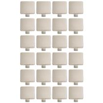 Kit 24 Puxadores para Móveis Aspen 188 Ponto Quadrado Níquel Escovado Armários Gavetas Kit 24 Puxadores para Móveis Aspen 188 Ponto Quadrado Níquel Escovado Armários Gavetas