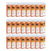 Kit 24 Refil Ceras para Depilação Roll On Quente Mamão Mel Depilatória 100g Depilflax