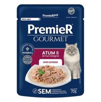 Kit 24 Sachês Premier Gourmet Atum/Arroz Integral Gatos 70g Kit 24 Sachês Premier Gourmet Atum/Arroz Integral Gatos 70g